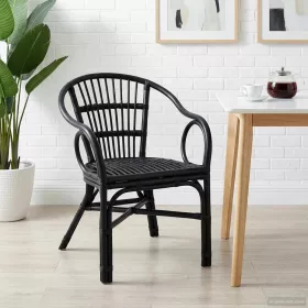  Összecsukható Szék Fekete 58 x 60 x 81 cm Rattan