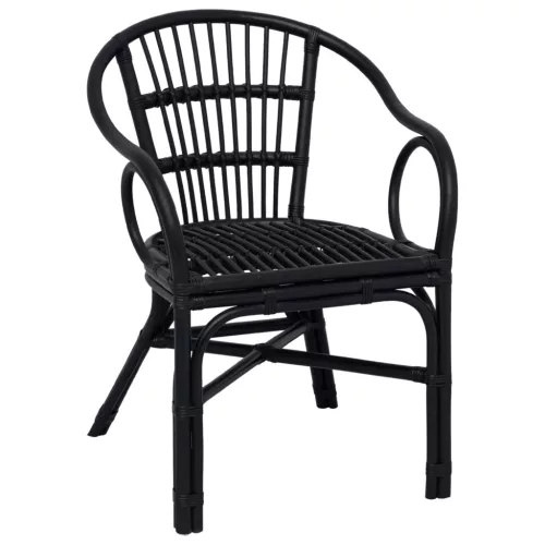  Összecsukható Szék Fekete 58 x 60 x 81 cm Rattan