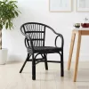  Összecsukható Szék Fekete 58 x 60 x 81 cm Rattan