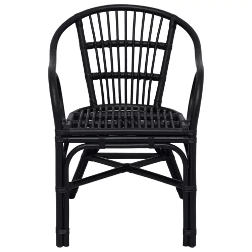  Összecsukható Szék Fekete 58 x 60 x 81 cm Rattan