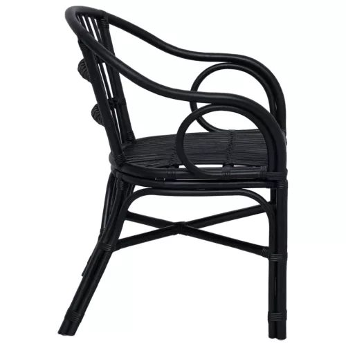  Összecsukható Szék Fekete 58 x 60 x 81 cm Rattan