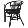  Összecsukható Szék Fekete 58 x 60 x 81 cm Rattan