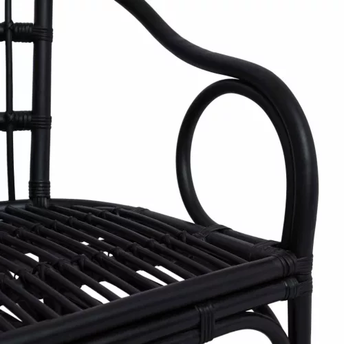  Összecsukható Szék Fekete 58 x 60 x 81 cm Rattan
