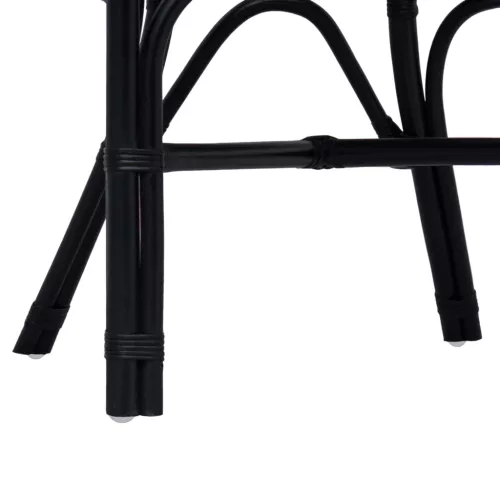  Összecsukható Szék Fekete 58 x 60 x 81 cm Rattan