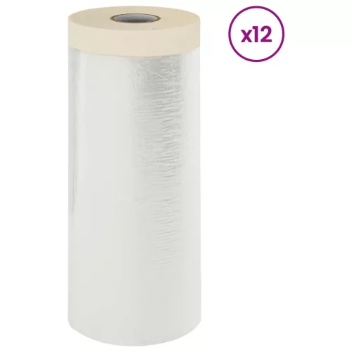  Ragasztós Porszívólepedő 12 pcs Átlátszó 140 x 3300 cm HDPE