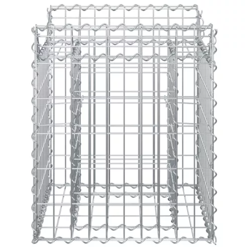  Gabion emelt ágy Ezüst 50 x 50 x 60 cm Horganyzott acél