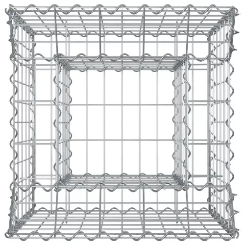  Gabion emelt ágy Ezüst 50 x 50 x 60 cm Horganyzott acél