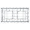  Gabion emelt ágy Ezüst 100 x 50 x 60 cm Horganyzott acél