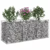  Gabion emelt ágy Ezüst 150 x 50 x 60 cm Horganyzott acél