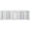  Gabion emelt ágy Ezüst 200 x 50 x 60 cm Horganyzott acél