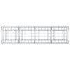  Gabion emelt ágy Ezüst 200 x 50 x 60 cm Horganyzott acél