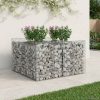  Gabion emelt ágy Ezüst 100 x 100 x 60 cm Horganyzott acél