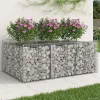  Gabion emelt ágy Ezüst 150 x 100 x 60 cm Horganyzott acél