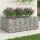  Gabion emelt ágy Ezüst 150 x 100 x 60 cm Horganyzott acél