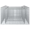  Gabion emelt ágy Ezüst 150 x 100 x 60 cm Horganyzott acél