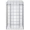  Gabion emelt ágy Ezüst 50 x 50 x 80 cm Horganyzott acél