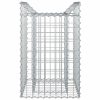  Gabion emelt ágy Ezüst 50 x 50 x 80 cm Horganyzott acél