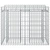  Gabion emelt ágy Ezüst 100 x 50 x 80 cm Horganyzott acél