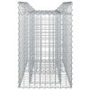  Gabion emelt ágy Ezüst 100 x 50 x 80 cm Horganyzott acél