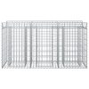  Gabion emelt ágy Ezüst 150 x 50 x 80 cm Horganyzott acél