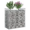  Gabion emelt ágy Ezüst 50 x 100 x 100 cm Horganyzott acél