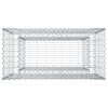  Gabion emelt ágy Ezüst 50 x 100 x 100 cm Horganyzott acél