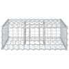  Gabion emelt ágy Ezüst 60 x 60 x 20 cm Horganyzott acél
