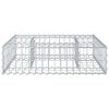  Gabion emelt ágy Ezüst 80 x 80 x 20 cm Horganyzott acél