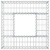  Gabion emelt ágy Ezüst 80 x 80 x 20 cm Horganyzott acél