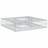  Gabion emelt ágy Ezüst 100 x 100 x 20 cm Horganyzott acél