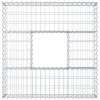  Gabion emelt ágy Ezüst 100 x 100 x 20 cm Horganyzott acél