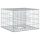  Gabion emelt ágy Ezüst 60 x 60 x 40 cm Horganyzott acél