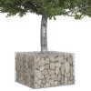  Gabion emelt ágy Ezüst 60 x 60 x 40 cm Horganyzott acél