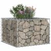  Gabion emelt ágy Ezüst 60 x 60 x 40 cm Horganyzott acél
