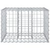  Gabion emelt ágy Ezüst 60 x 60 x 40 cm Horganyzott acél