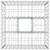  Gabion emelt ágy Ezüst 60 x 60 x 40 cm Horganyzott acél