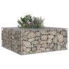  Gabion emelt ágy Ezüst 100 x 100 x 40 cm Horganyzott acél