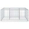  Gabion emelt ágy Ezüst 100 x 100 x 40 cm Horganyzott acél