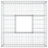 Gabion emelt ágy Ezüst 100 x 100 x 40 cm Horganyzott acél
