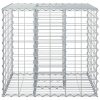  Gabion emelt ágy Ezüst 60 x 60 x 55 cm Horganyzott acél