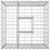  Gabion emelt ágy Ezüst 60 x 60 x 55 cm Horganyzott acél
