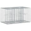  Gabion emelt ágy Ezüst 100 x 60 x 55 cm Horganyzott acél