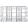  Gabion emelt ágy Ezüst 100 x 60 x 55 cm Horganyzott acél