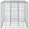  Gabion emelt ágy Ezüst 100 x 60 x 55 cm Horganyzott acél