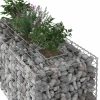  Gabion emelt ágy Ezüst 140 x 60 x 55 cm Horganyzott acél