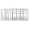  Gabion emelt ágy Ezüst 140 x 60 x 55 cm Horganyzott acél