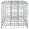  Gabion emelt ágy Ezüst 140 x 60 x 55 cm Horganyzott acél