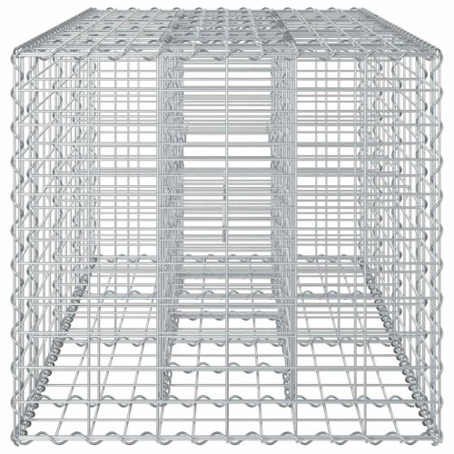 Gabion emelt ágy Ezüst 140 x 60 x 55 cm Horganyzott acél