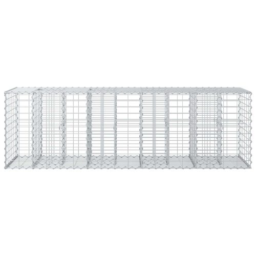  Gabion emelt ágy Ezüst 180 x 60 x 55 cm Horganyzott acél