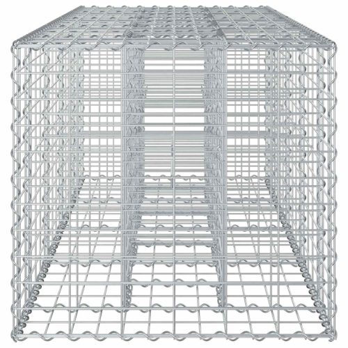  Gabion emelt ágy Ezüst 180 x 60 x 55 cm Horganyzott acél